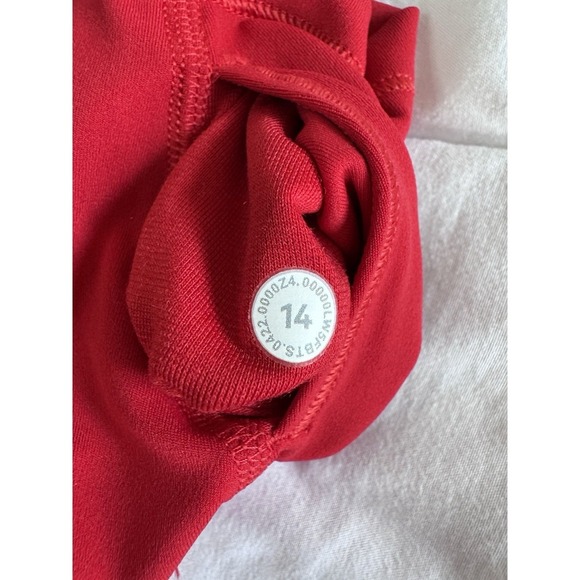 New Lululemon Align HR Pant 25" Size 14 Legging Pant NEW YEAR Gold & Dark Red - Picture 6 of 10